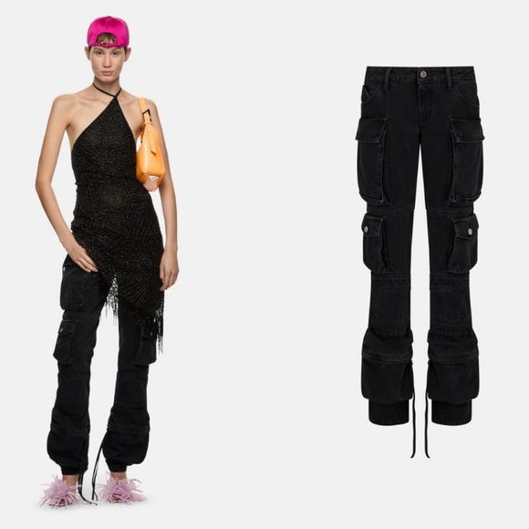 The Attico join us upstairs black jeans size 27 - Picture 2 of 8